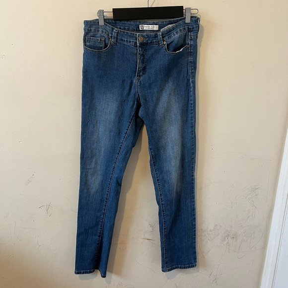 ANNE KLEIN JEANS | Women's Slim Straight Jeans Blue Size 12 - Picture 1 of 12
